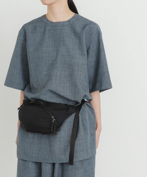 EKAL(エカル)の「『UR TECH DRYLUXE』ハイツイストプルオーバー(Tシャツ/カットソー・レディース・ネイビー/グレー/ブルー系その他・FREE)」の1枚目の写真