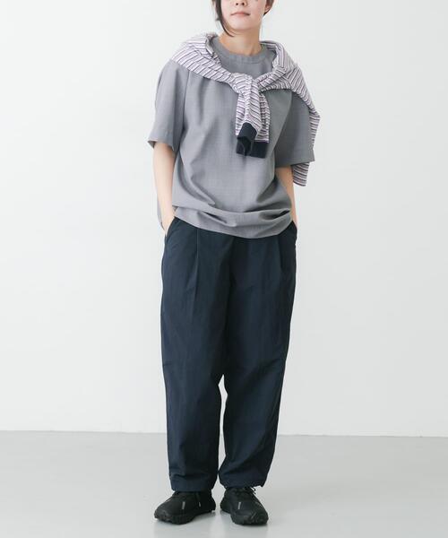 EKAL(エカル)の「『UR TECH DRYLUXE』ハイツイストプルオーバー(Tシャツ/カットソー・レディース・ネイビー/グレー/ブルー系その他・FREE)」の9枚目の写真