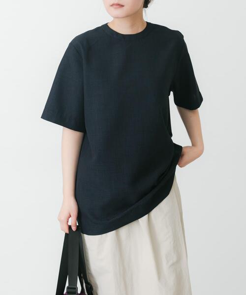 EKAL(エカル)の「『UR TECH DRYLUXE』ハイツイストプルオーバー(Tシャツ/カットソー・レディース・ネイビー/グレー/ブルー系その他・FREE)」の18枚目の写真