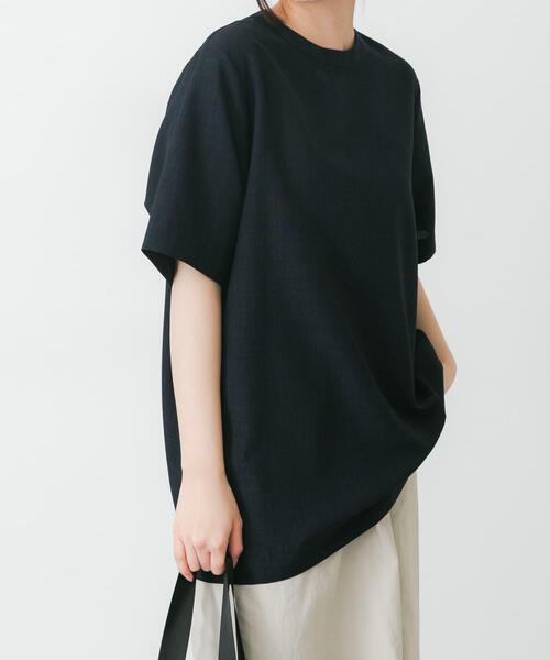 EKAL(エカル)の「『UR TECH DRYLUXE』ハイツイストプルオーバー(Tシャツ/カットソー・レディース・ネイビー/グレー/ブルー系その他・FREE)」の19枚目の写真