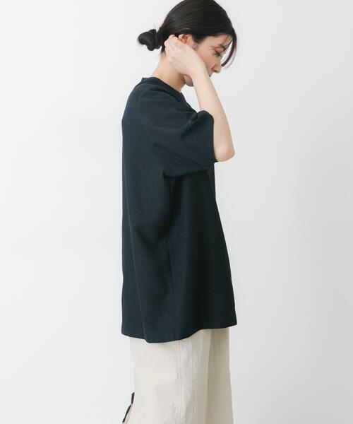 EKAL(エカル)の「『UR TECH DRYLUXE』ハイツイストプルオーバー(Tシャツ/カットソー・レディース・ネイビー/グレー/ブルー系その他・FREE)」の21枚目の写真
