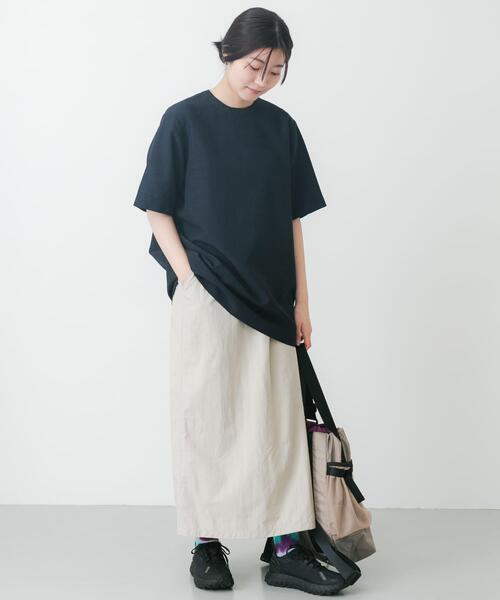 EKAL(エカル)の「『UR TECH DRYLUXE』ハイツイストプルオーバー(Tシャツ/カットソー・レディース・ネイビー/グレー/ブルー系その他・FREE)」の22枚目の写真