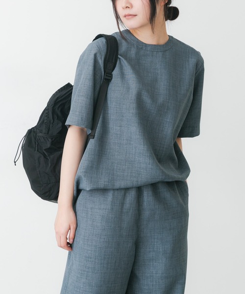 EKAL（エカル）の「『UR TECH』ハイツイストプルオーバー（シャツ/ブラウス・レディース・ネイビー/グレー/ブルー系その他・FREE）」の3枚目の写真