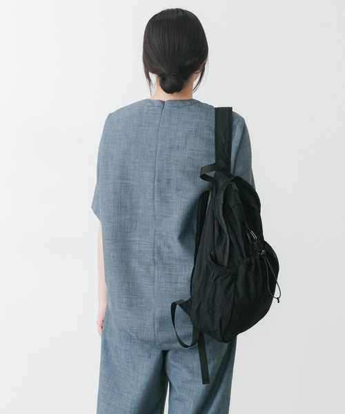 EKAL（エカル）の「『UR TECH』ハイツイストプルオーバー（シャツ/ブラウス・レディース・ネイビー/グレー/ブルー系その他・FREE）」の4枚目の写真