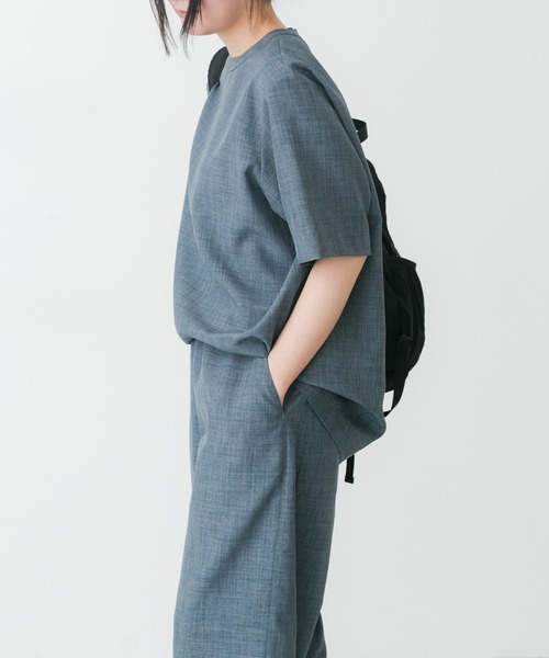 EKAL（エカル）の「『UR TECH』ハイツイストプルオーバー（シャツ/ブラウス・レディース・ネイビー/グレー/ブルー系その他・FREE）」の6枚目の写真