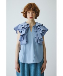 新品HəRIN.CYE ボリュームトップス　ブルー HeRIN.CYE｜ヘリンドットサイのその他トップス（ブルー・ネイビー/青色