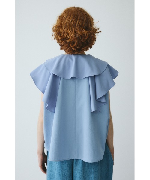 HeRIN.CYE（ヘリンドットサイ）の「Ruffled blouse　　ラッフルブラウス（シャツ/ブラウス・レディース・ホワイト/ライトブルー/ブラック・FREE）」の13枚目の写真