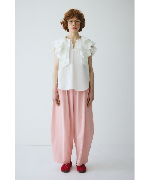 HeRIN.CYE（ヘリンドットサイ）の「Ruffled blouse　　ラッフルブラウス（シャツ/ブラウス・レディース・ホワイト/ライトブルー/ブラック・FREE）」の14枚目の写真