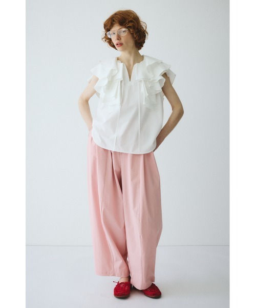 HeRIN.CYE（ヘリンドットサイ）の「Ruffled blouse　　ラッフルブラウス（シャツ/ブラウス・レディース・ホワイト/ライトブルー/ブラック・FREE）」の15枚目の写真