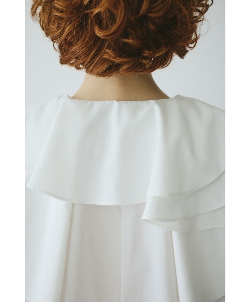 HeRIN.CYE（ヘリンドットサイ）の「Ruffled blouse　　ラッフルブラウス（シャツ/ブラウス・レディース・ホワイト/ライトブルー/ブラック・FREE）」の20枚目の写真