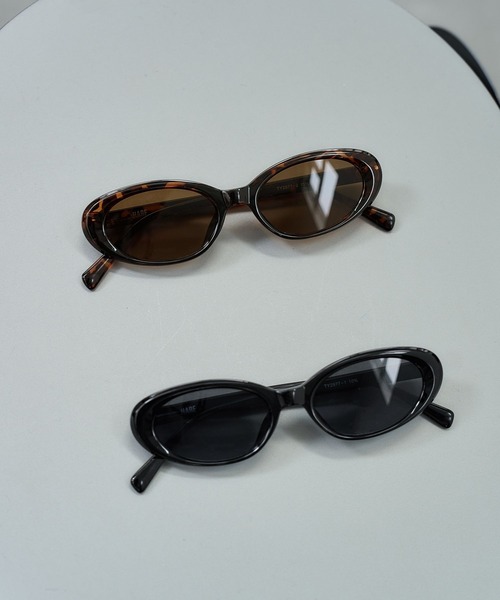 HARE(ハレ)の「オーバルサングラス(HARE)(サングラス・レディース・ブラウン/ブラック・FREE)」の3枚目の写真