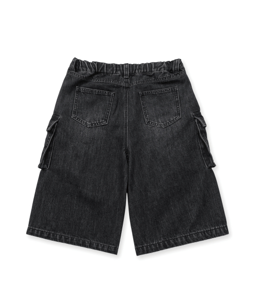 BROWNBREATH KIDS(ブラウンブレスキッズ)の「KIDS BERMUDA CARGO DENIM PANTS - BLACK(その他パンツ・レディース・その他・110/120/130/140/150)」の10枚目の写真
