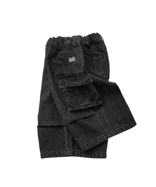 BROWNBREATH KIDS(ブラウンブレスキッズ)の「KIDS BERMUDA CARGO DENIM PANTS - BLACK(その他パンツ・レディース・その他・110/120/130/140/150)」の8枚目の写真
