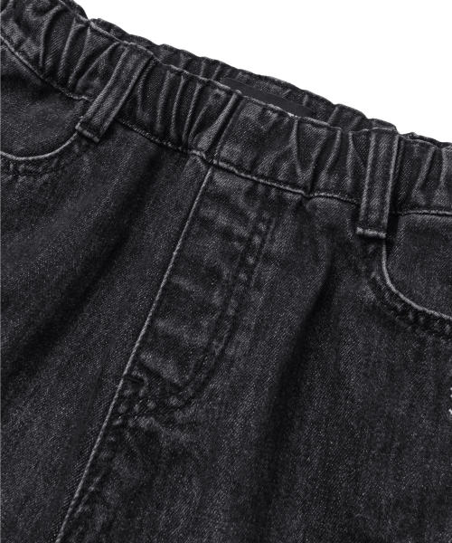 BROWNBREATH KIDS(ブラウンブレスキッズ)の「KIDS BERMUDA CARGO DENIM PANTS - BLACK(その他パンツ・レディース・その他・110/120/130/140/150)」の7枚目の写真