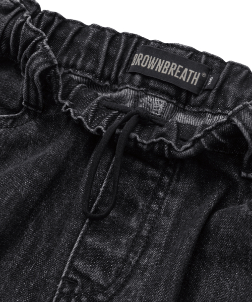 BROWNBREATH KIDS(ブラウンブレスキッズ)の「KIDS BERMUDA CARGO DENIM PANTS - BLACK(その他パンツ・レディース・その他・110/120/130/140/150)」の6枚目の写真
