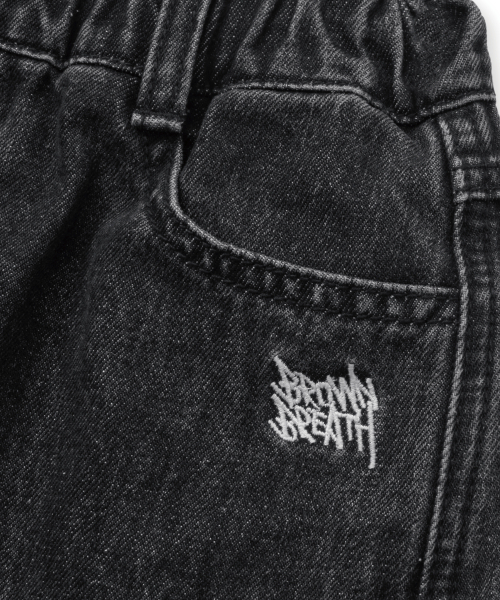 BROWNBREATH KIDS(ブラウンブレスキッズ)の「KIDS BERMUDA CARGO DENIM PANTS - BLACK(その他パンツ・レディース・その他・110/120/130/140/150)」の5枚目の写真