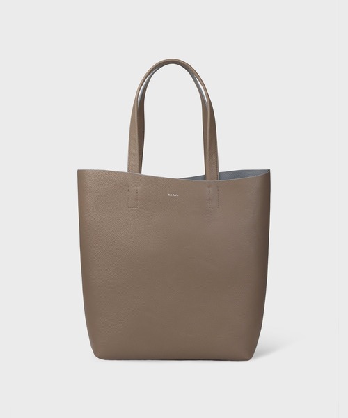 Paul Smith(ポールスミス)の「ダブルフェイスレザー トートバッグ【363002 N231T】(トートバッグ・メンズ・グレイッシュベージュ/ブラック/オリーブ・FREE)」の1枚目の写真
