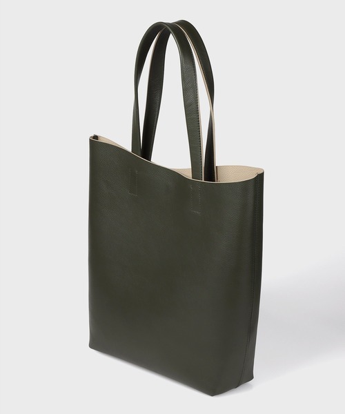Paul Smith(ポールスミス)の「ダブルフェイスレザー トートバッグ【363002 N231T】(トートバッグ・メンズ・グレイッシュベージュ/ブラック/オリーブ・FREE)」の12枚目の写真