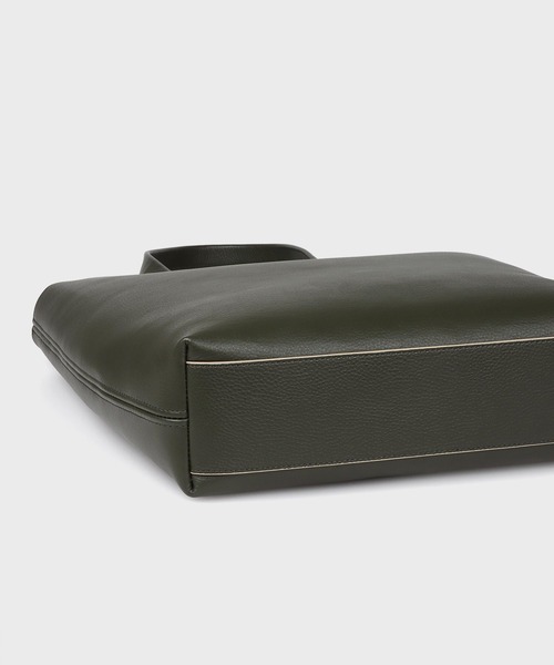 Paul Smith(ポールスミス)の「ダブルフェイスレザー トートバッグ【363002 N231T】(トートバッグ・メンズ・グレイッシュベージュ/ブラック/オリーブ・FREE)」の14枚目の写真