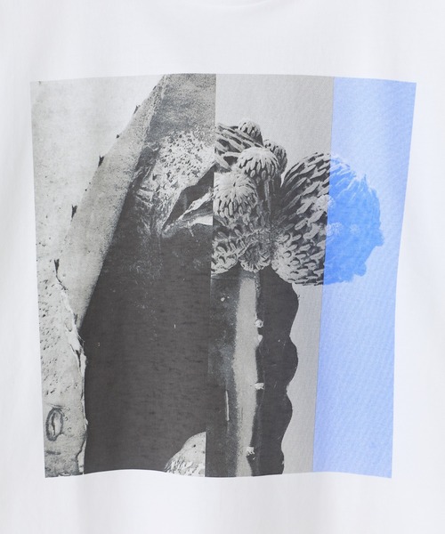MEN'S BIGI(メンズビギ)の「【THE FASCINATED/ザ ファシネイテッド】コラボ サボテンブルーグラフィックTシャツ(Tシャツ/カットソー・メンズ・ホワイト系その他・03/02)」の8枚目の写真