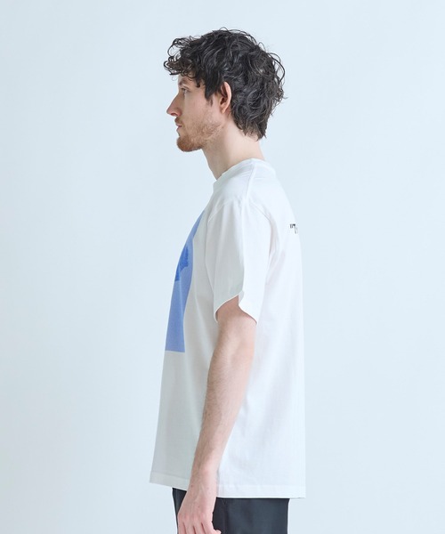 MEN'S BIGI(メンズビギ)の「【THE FASCINATED/ザ ファシネイテッド】コラボ サボテンブルーグラフィックTシャツ(Tシャツ/カットソー・メンズ・ホワイト系その他・03/02)」の2枚目の写真
