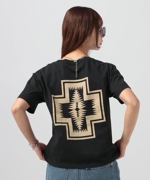 PENDLETON(ペンドルトン)の「【PENDLETON(ペンドルトン)】別注Logo EMB Tシャツ(Tシャツ/カットソー・レディース・ブラック/コーラル/ホワイト・FREE)」の2枚目の写真