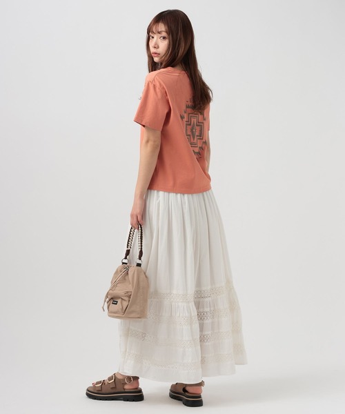 PENDLETON(ペンドルトン)の「【PENDLETON(ペンドルトン)】別注Logo EMB Tシャツ(Tシャツ/カットソー・レディース・ブラック/コーラル/ホワイト・FREE)」の8枚目の写真