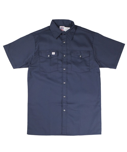 BIG BILL(ビッグビル)の「【T18】【BIGBILL/ビッグビル】PREMIUM SHORT-SLEEVE WORK SHIRT(シャツ/ブラウス・メンズ・ブラック/チャコールグレー/ネイビー/グリーン/タン・LARGE/MEDIUM)」の5枚目の写真