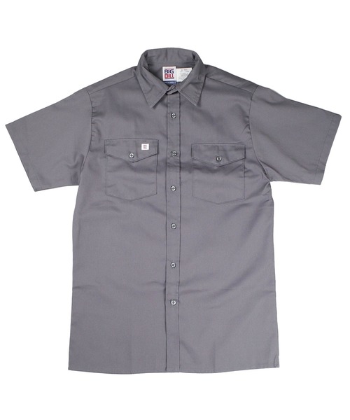 BIG BILL(ビッグビル)の「【T18】【BIGBILL/ビッグビル】PREMIUM SHORT-SLEEVE WORK SHIRT(シャツ/ブラウス・メンズ・ブラック/チャコールグレー/ネイビー/グリーン/タン・LARGE/MEDIUM)」の2枚目の写真