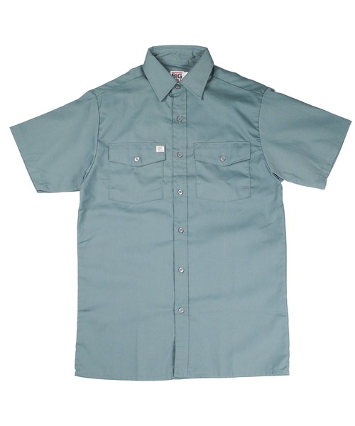 BIG BILL(ビッグビル)の「【T18】【BIGBILL/ビッグビル】PREMIUM SHORT-SLEEVE WORK SHIRT(シャツ/ブラウス・メンズ・ブラック/チャコールグレー/ネイビー/グリーン/タン・LARGE/MEDIUM)」の4枚目の写真