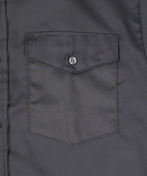 BIG BILL(ビッグビル)の「【T18】【BIGBILL/ビッグビル】PREMIUM SHORT-SLEEVE WORK SHIRT(シャツ/ブラウス・メンズ・ブラック/チャコールグレー/ネイビー/グリーン/タン・LARGE/MEDIUM)」の9枚目の写真