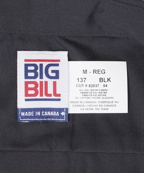 BIG BILL(ビッグビル)の「【T18】【BIGBILL/ビッグビル】PREMIUM SHORT-SLEEVE WORK SHIRT(シャツ/ブラウス・メンズ・ブラック/チャコールグレー/ネイビー/グリーン/タン・LARGE/MEDIUM)」の13枚目の写真