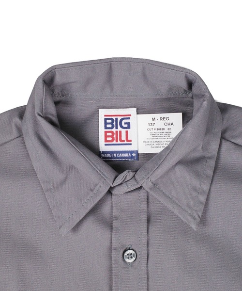 BIG BILL(ビッグビル)の「【T18】【BIGBILL/ビッグビル】PREMIUM SHORT-SLEEVE WORK SHIRT(シャツ/ブラウス・メンズ・ブラック/チャコールグレー/ネイビー/グリーン/タン・LARGE/MEDIUM)」の17枚目の写真