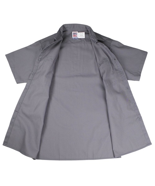 BIG BILL(ビッグビル)の「【T18】【BIGBILL/ビッグビル】PREMIUM SHORT-SLEEVE WORK SHIRT(シャツ/ブラウス・メンズ・ブラック/チャコールグレー/ネイビー/グリーン/タン・LARGE/MEDIUM)」の21枚目の写真