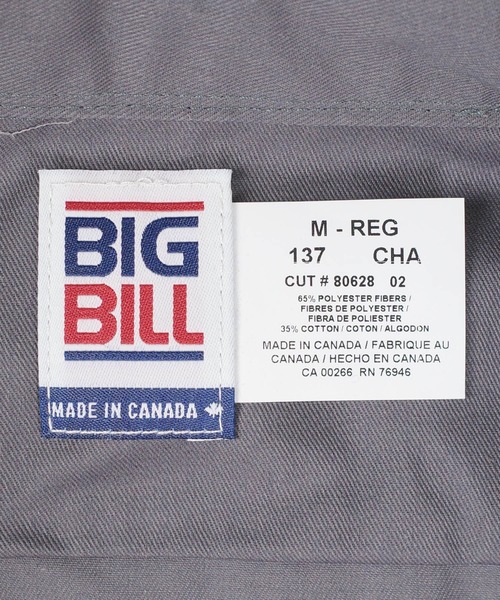BIG BILL(ビッグビル)の「【T18】【BIGBILL/ビッグビル】PREMIUM SHORT-SLEEVE WORK SHIRT(シャツ/ブラウス・メンズ・ブラック/チャコールグレー/ネイビー/グリーン/タン・LARGE/MEDIUM)」の22枚目の写真
