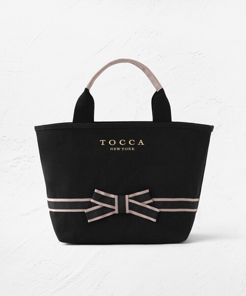 TOCCA(トッカ)の「BOW BRIDGE CANVAS TOTE トートバッグ(トートバッグ・レディース・ネイビー系/ブラック系/ブラック系5/ライトグレー系/ピンク系/ベージュ系・F)」の17枚目の写真