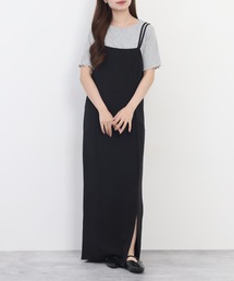 ロングスリットキャミワンピース