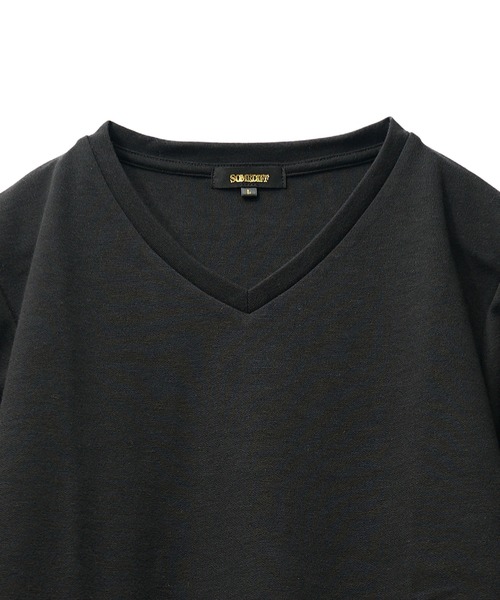 JOKER（ジョーカー）の「肉厚 7分袖 Tシャツ メンズ カットソー 半端丈 七分袖 インナー 春服 夏服（Tシャツ/カットソー・メンズ・ネイビー/ブラック系/ネイビー系/アッシュグレー/グレー系/ホワイト/ブラック/ホワイト系・XL/L/M/XXL）」の9枚目の写真