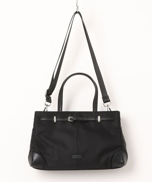 LAULEN（ローレン）の「nylon belted 2way handbag / ナイロンベルテッド2wayハンドバッグ（ハンドバッグ・レディース・ブラウン/ブラック/グレー・FREE）」の16枚目の写真