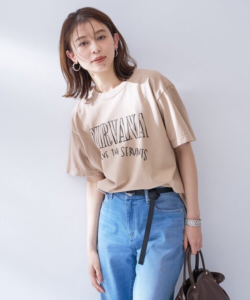 UNTITLED(アンタイトル)の「【NIRVANA】GOOD ROCK SPEED Tシャツ(Tシャツ/カットソー・レディース・ベージュ・02)」の4枚目の写真