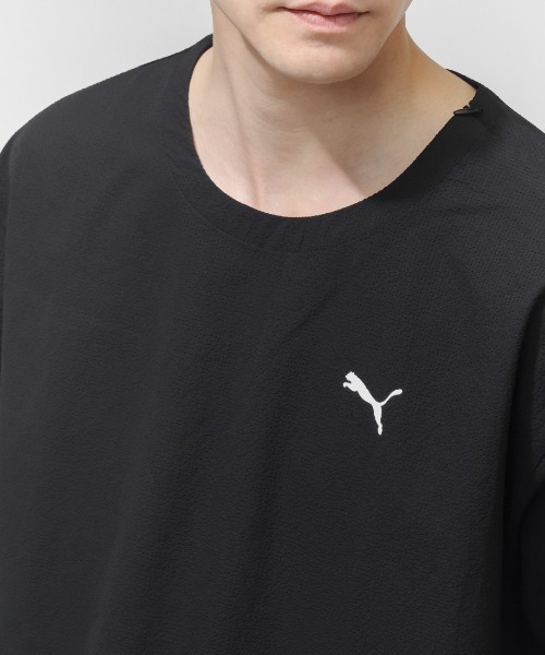 PUMA（プーマ）の「プーマ PUMA ESS ELEVATED ウーブン SS クルー（Tシャツ/カットソー・メンズ・サンドグレー/ネイビー/カーキ/ブラック・S/M/L/LL/3L）」の9枚目の写真