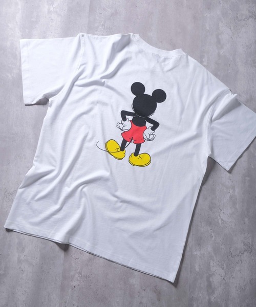 Disney（ディズニー）の「メンズ MICKEY MOUSE ミッキーマウス オーバーサイズＴシャツ（M25-102）（Tシャツ/カットソー・メンズ・グレー系その他/杢グレー/オフホワイト/ダークグリーン/チャコールグレー/ホワイト系その他2/ホワイト系その他3/ホワイト系その他/グレー系その他3/ネイビー/グレー系その他2/ブルー系その他/モカ/グリーン系その他/グレー系その他4・M/L/XL）」の5枚目の写真