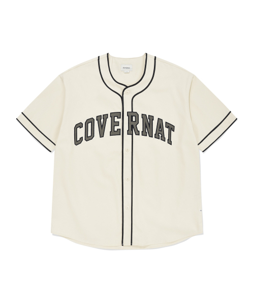 COVERNAT(カバーナット)の「アーチロゴベースボールハーフシャツアイボリー(シャツ/ブラウス・メンズ・その他・SMALL/MEDIUM/LARGE/X-LARGE)」の1枚目の写真