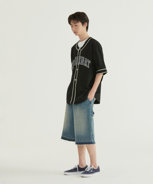 COVERNAT(カバーナット)の「アーチロゴベースボールハーフシャツアイボリー(シャツ/ブラウス・メンズ・その他・SMALL/MEDIUM/LARGE/X-LARGE)」の4枚目の写真