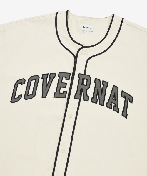 COVERNAT(カバーナット)の「アーチロゴベースボールハーフシャツアイボリー(シャツ/ブラウス・メンズ・その他・SMALL/MEDIUM/LARGE/X-LARGE)」の7枚目の写真