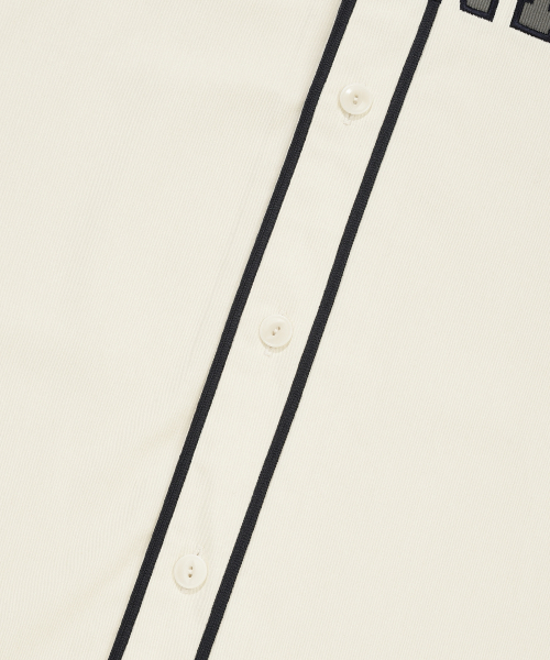 COVERNAT(カバーナット)の「アーチロゴベースボールハーフシャツアイボリー(シャツ/ブラウス・メンズ・その他・SMALL/MEDIUM/LARGE/X-LARGE)」の9枚目の写真