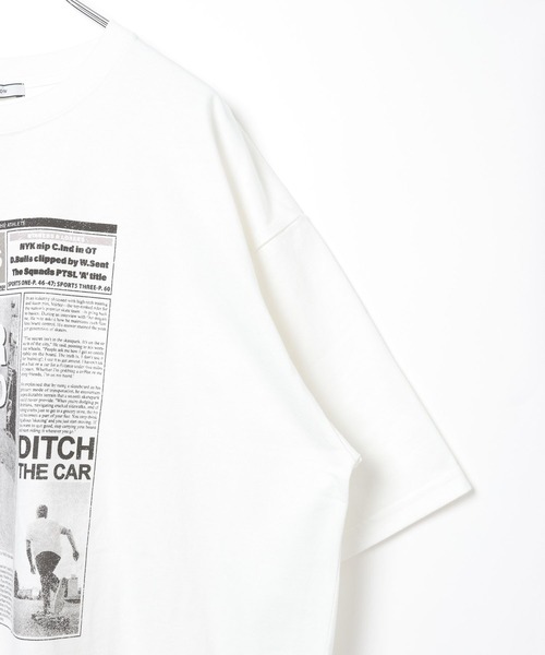 BAYFLOW(ベイフロー)の「Charmy report TEE(Tシャツ/カットソー・メンズ・オフホワイト/グレー・MEDIUM/LARGE)」の8枚目の写真