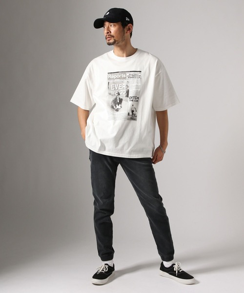 BAYFLOW(ベイフロー)の「Charmy report TEE(Tシャツ/カットソー・メンズ・オフホワイト/グレー・MEDIUM/LARGE)」の12枚目の写真