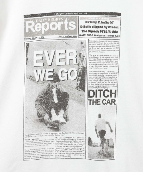 BAYFLOW(ベイフロー)の「Charmy report TEE(Tシャツ/カットソー・メンズ・オフホワイト/グレー・MEDIUM/LARGE)」の16枚目の写真