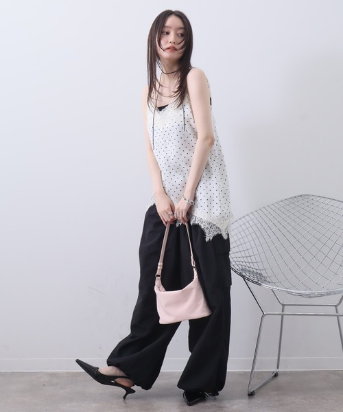 NOGLE(ノグル)の「【NOGLE/ノグル】ナイロンワイドカーゴパンツ(カーゴパンツ・レディース・ホワイト/チャコール/ブラック/ミント・S/M)」の17枚目の写真